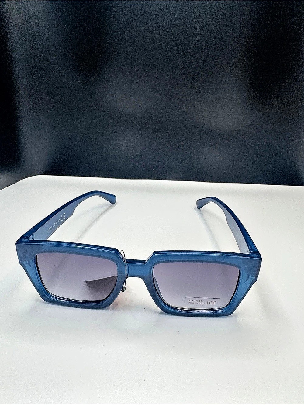 Blue Square Frame Sunglasses